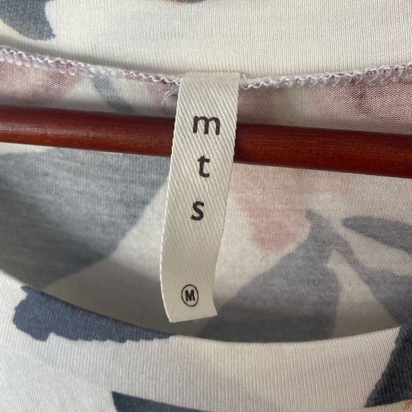 mts floral long sleeve shirt with tie sleeves size medium - Picture 6 of 6